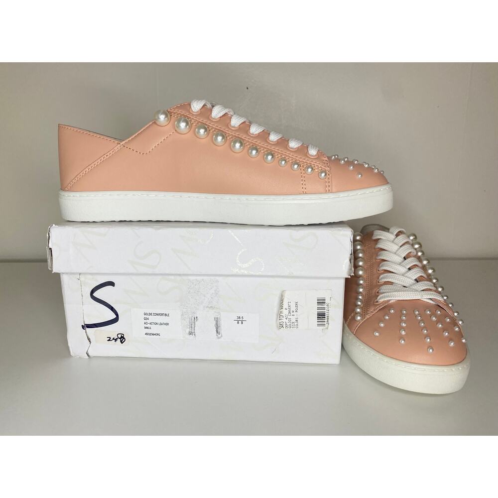 Stuart Weitzman Pearl Convertible Sneakers Pink Balletcore Coquette - Picture 5 of 14